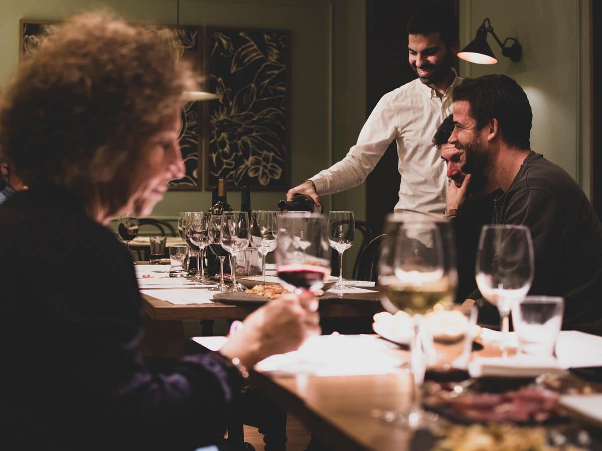 Mandala Wines: Enjoying food and wine at Mandala Wines.